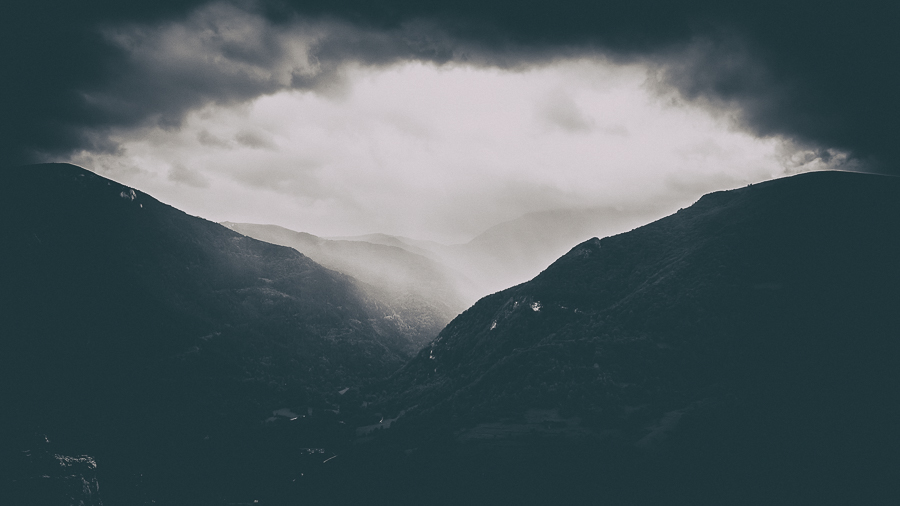 Soft caress of clouds